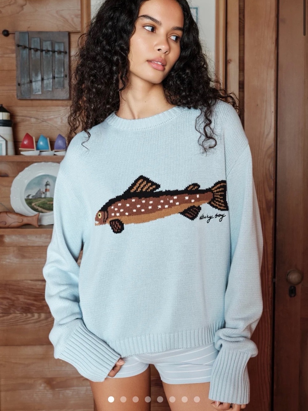 NWT Dairy Boy Fisherman’s Daughter Sweater in Bluepoint XXL